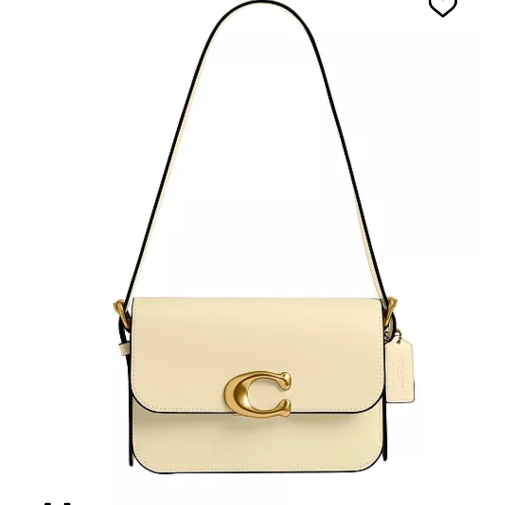 Coach white/chalk leather bag, coach sage shoulder bag

Color:Brass, Moonlight